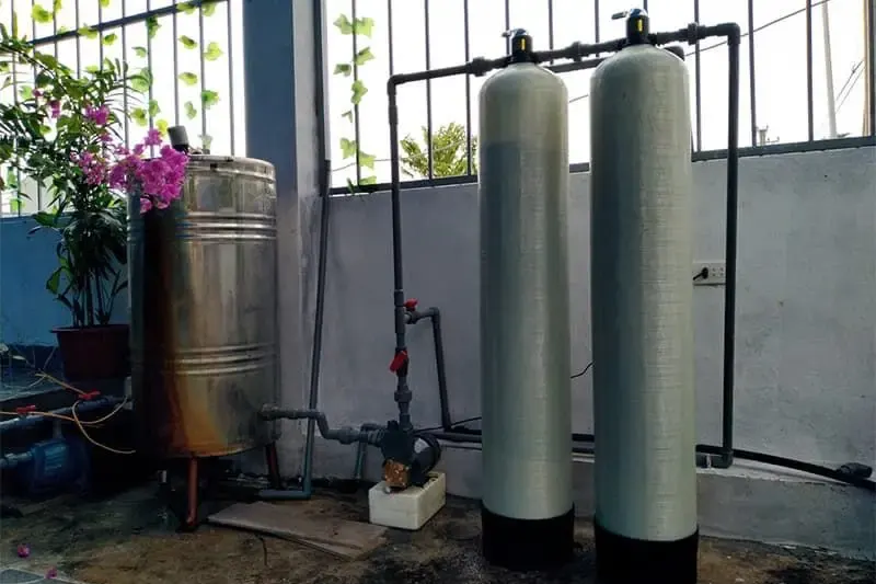 Bộ lọc nước thô đầu nguồn xử lý nước giếng khoan