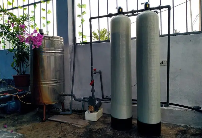 bộ lọc nước thô đầu nguồn xử lý nước giếng khoan