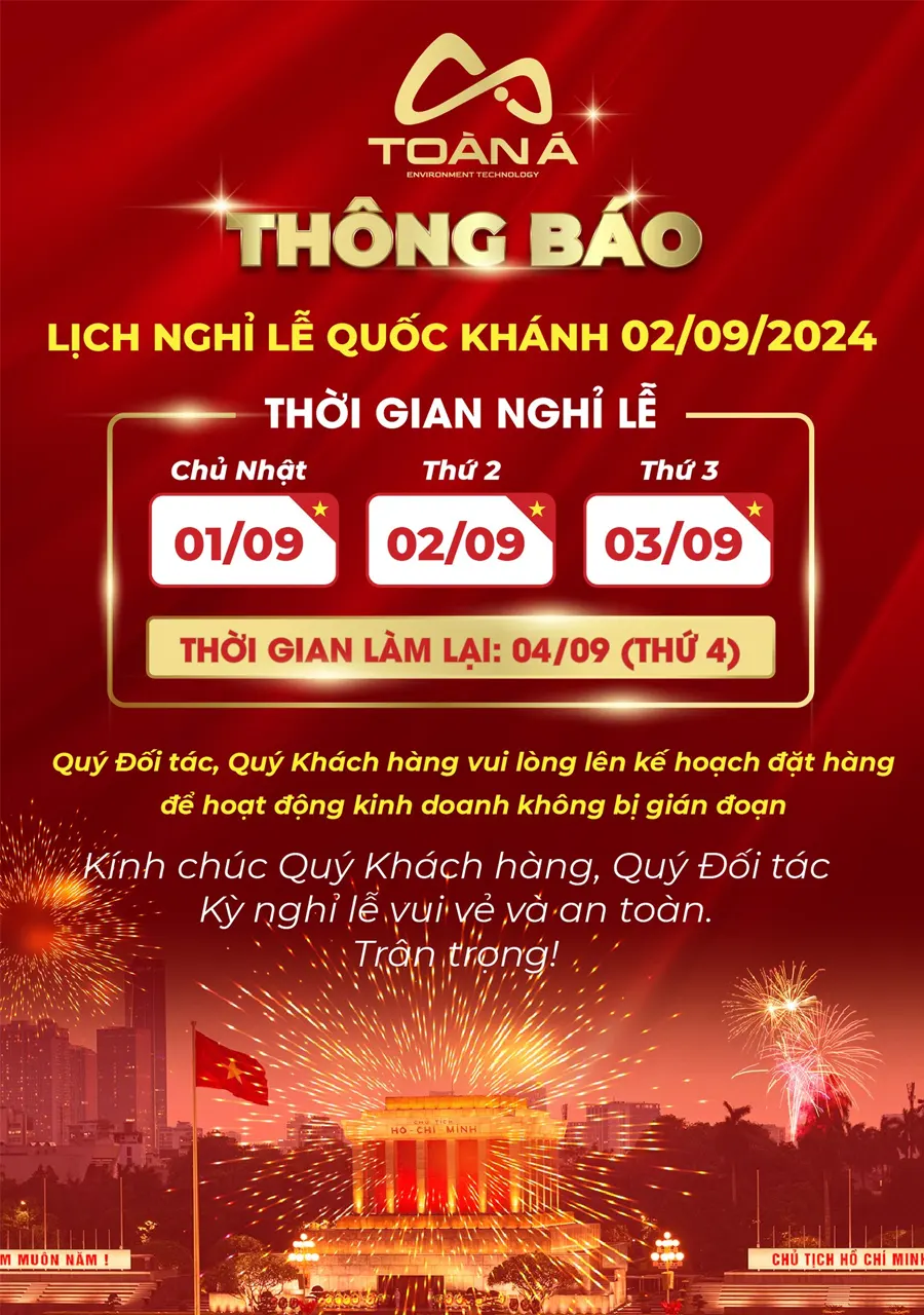 Thông báo nghỉ lễ 2/9/2024