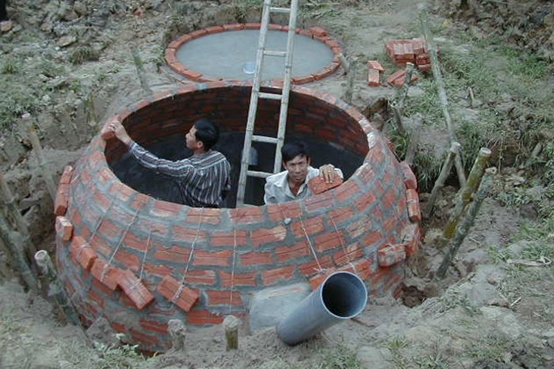Xây dựng hầm Biogas xử lý nước thải