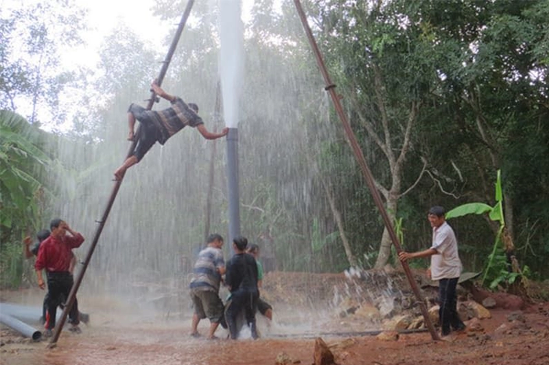 lọc nước giếng khoan nhiễm phèn tự chế giá rẻhiệu quả tại nghệ an