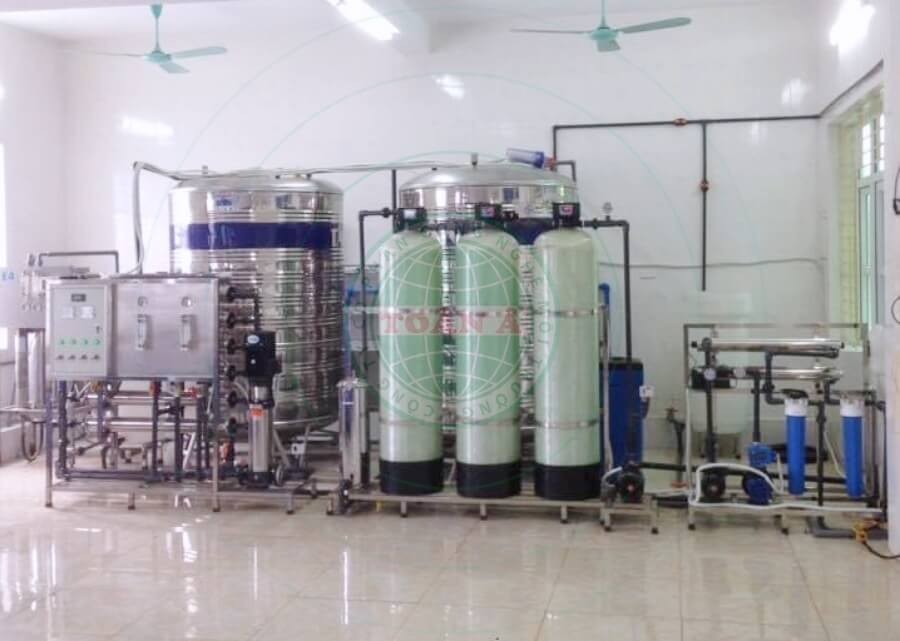 Hệ thống xử lý nước RO cho y tế 1500l/h Bv My Loc Nam Dinh